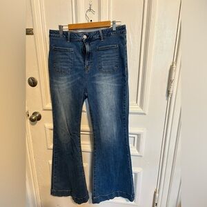 Risen flare retro style jeans. Size 2XL